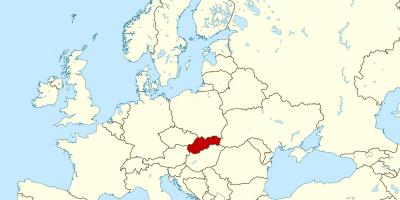 Mapa de Eslovaquia mapa de europa