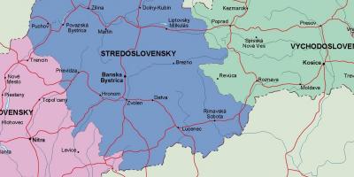 Mapa de Eslovaquia política