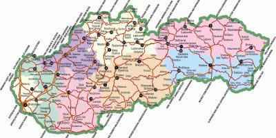 Eslovaquia atraccións turísticas mapa